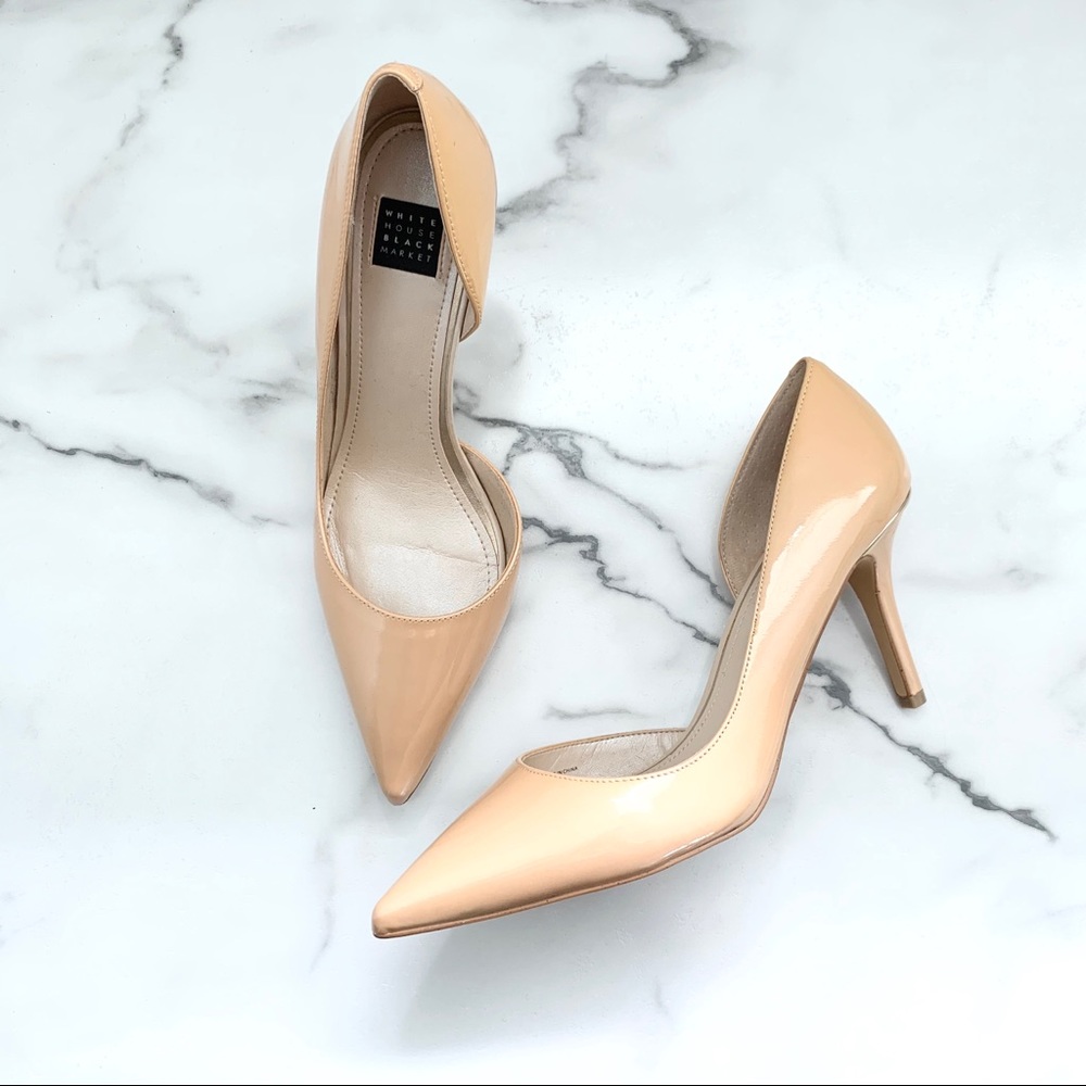 Ella Nude Patent d’Orsay Heels